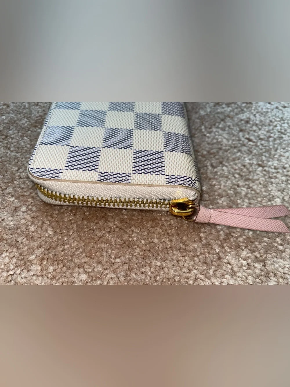 Louis Vuitton | Clemence Wallet | Damier Azur White